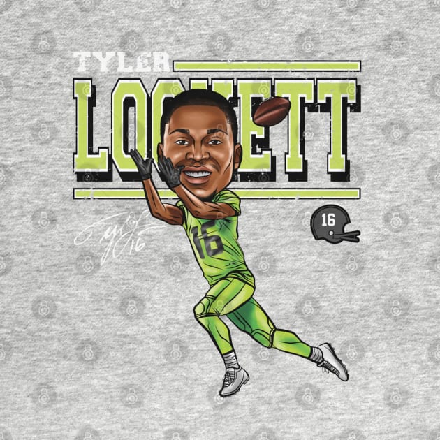 Tyler Lockett Seattle Cartoon by Buya_Hamkac